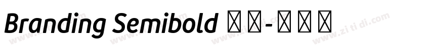 Branding Semibold 半粗字体转换